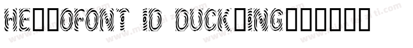 hellofont id duckling字体转换
